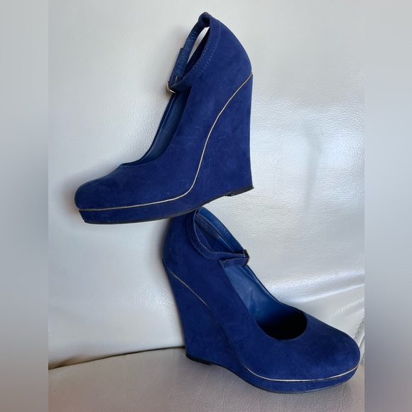 Suede wedge ankle wrap - Picture 5 of 5